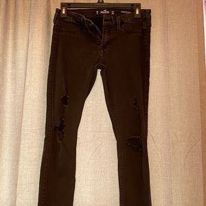 Hollister black ripped jeans